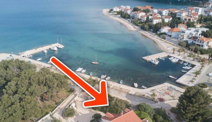 Relaxing Whole Top Floor Apartment By The Sea Zaboric Esterno foto